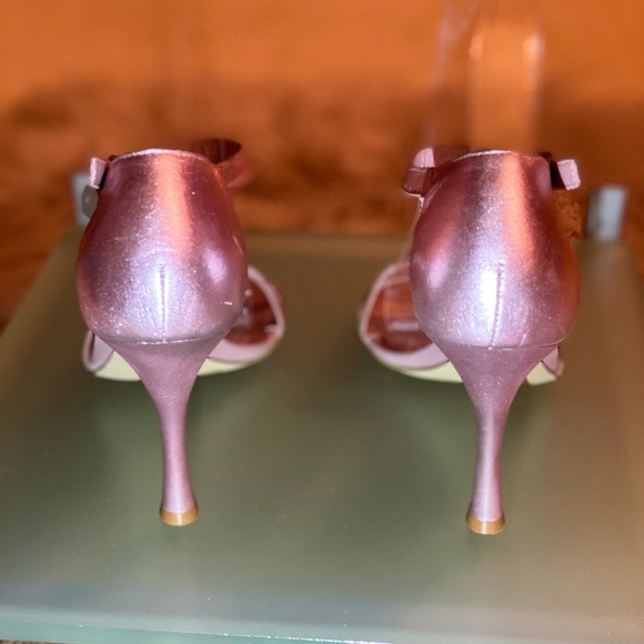 BCBG Metallic Pink Strappy Sandal - Picture 5 of 8